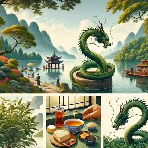 Chinese Dragon Well Tea - A beautiful and serene landscape showing West Lake in Hangzhou