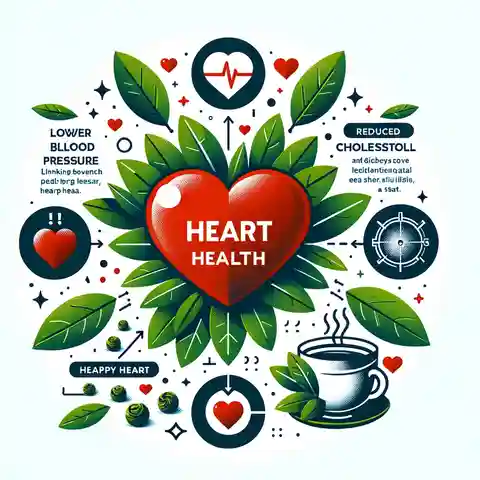 Pros and Cons of Rooibos Tea - An infographic illustrating the benefits of rooibos tea for heart health