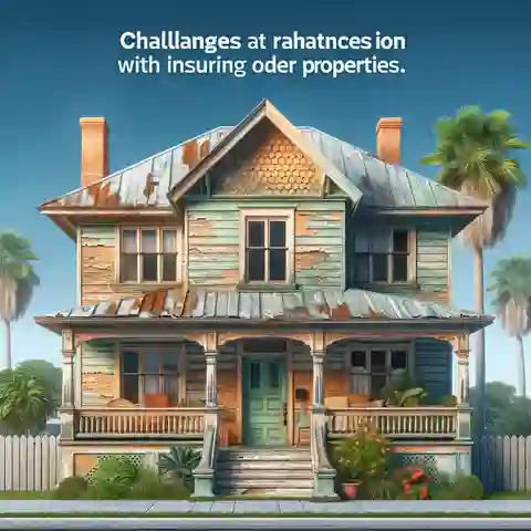 South Florida Home Insurance - An older South Florida home showing signs of wear, reflecting challenges with insuring older properties.