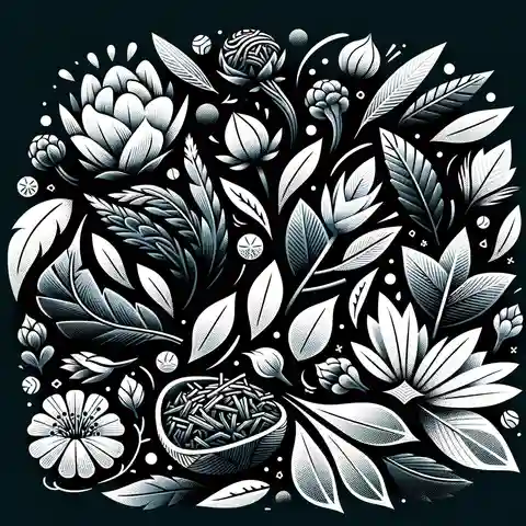 White Tea Benefits and Side Effects - A creative illustration showing a variety of white tea types, including White Peony, Silver Needle, and Darjeeling